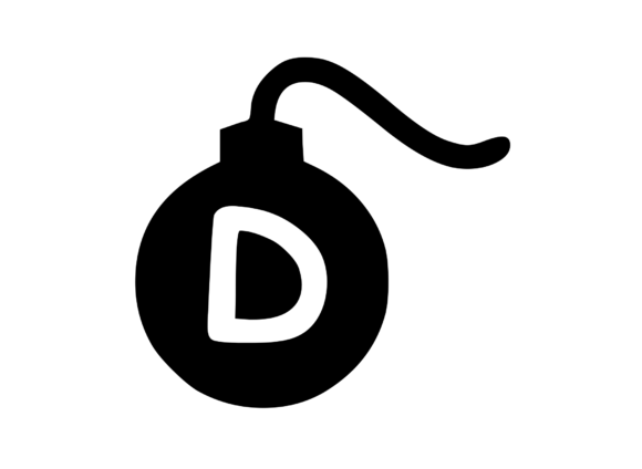 Big Comic Bomb Mono D: A Bold Embroidery Design