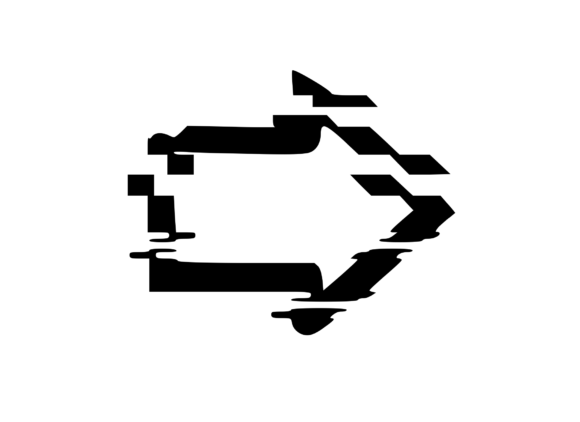 Big Glitch Arrow 5: A Bold SVG for Creative Graphics