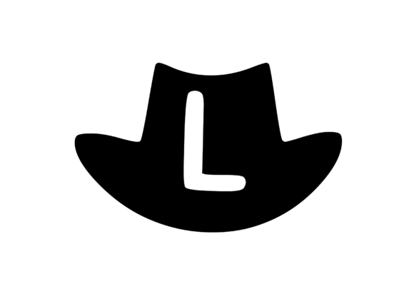 Cowboy Hat with Playful Mono L: A Versatile Design