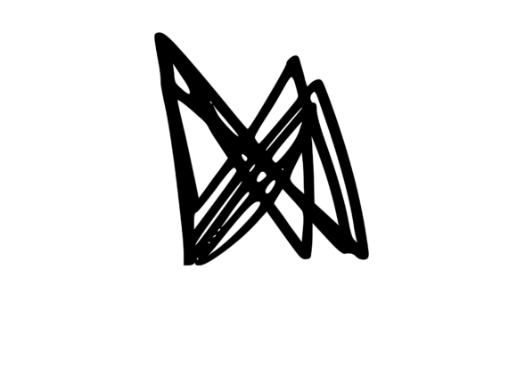 Exploring Mono Scribble Graphic Triangles for Crafts