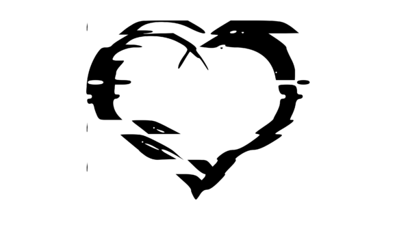 Graphic Heart 1: A Versatile Embroidery Design