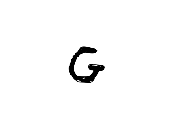 Hand Drawn Chalk Effect Mono G: A Versatile Graphics Asset for Crafters