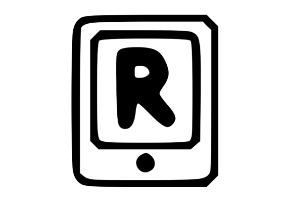 Mobile Tablet Device Mono Letter R: A Versatile Graphics Tool for Crafts