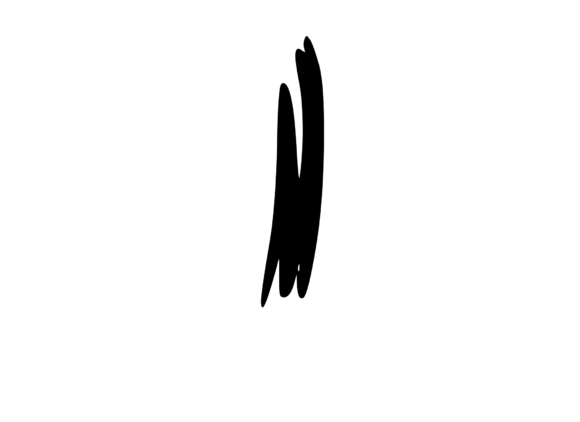 Old Brush Stroked Mono Letter I: Graphics for Crafts