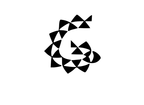 Playful Geometric Pattern for Embroidery