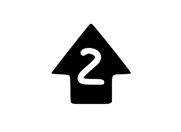 Up Arrow with Children's Playful Mono: Perfect for Local Business Graphics and Crafts