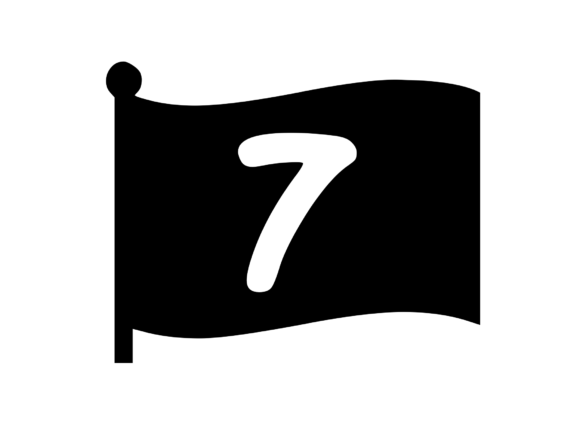 Waving Flag with Mono 7: A Versatile Graphics Asset for Crafts and Branding