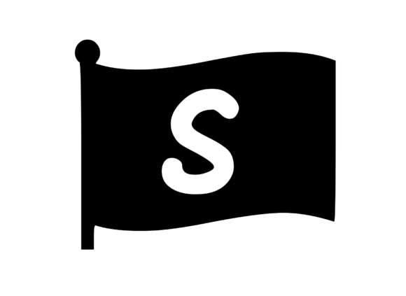 Waving Flag with Mono S: A Versatile Graphic for Crafts
